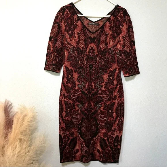 peruvian connection pima cotton dress Woodcut Dress